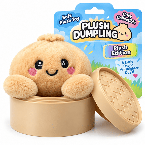 RMS Crazy Fun The Viral Mystery Dumpling Plush Editon, Super Rare Rainbow Plush Dumpling, Blind Box Collectible Dumpling Plush Toy