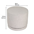 thumbnail image 6 of Better Homes & Gardens Elsie Swivel Ottoman, Heather Wheat, 6 of 6