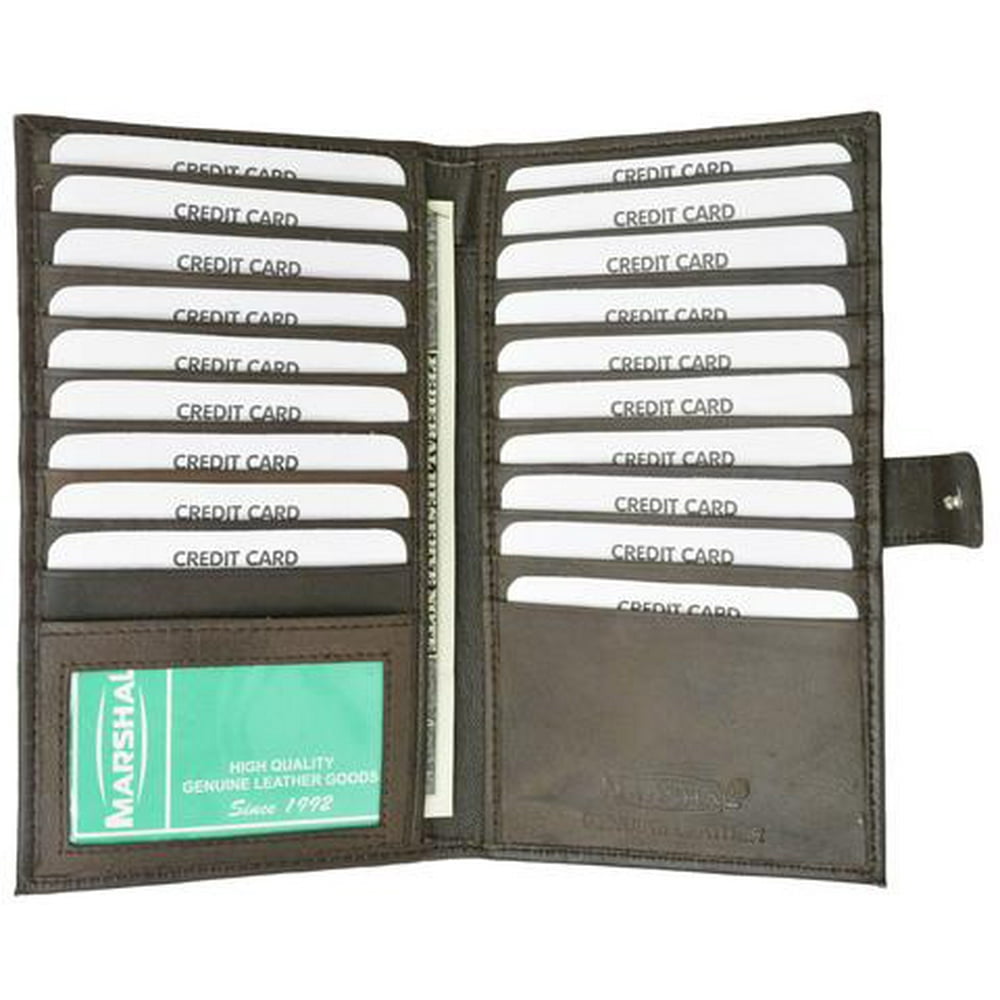 100 Soft Premium Genuine Leather Bi fold Card Holder P 1629 Walmart