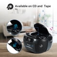 thumbnail image 2 of Reproductor de CD Boombox Retekess TR621, cinta de casete, radio AM FM, 2 of 9