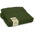 thumbnail image 1 of Sábana bajera ajustable Royale Linens Twin XL Hunter Green de microfibra, 1 of 9