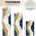 thumbnail image 4 of Blue and Gold Marble Glitter Waves Pattern Kitchen Rugs Sets Of 3,Kitchen Runner Rugs Non Skid Washable,Decorative Kitchen Floor Mats for Kitchen,Sink,Laundry,17"x30"+ 17"x47" + 17"x59", 4 of 6