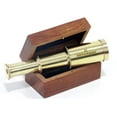 thumbnail image 4 of Brass Nautical Telescope 6" with Rosewood Box - Pirate Navigation Captain Spyglass Handheld Telescope, 4 of 4