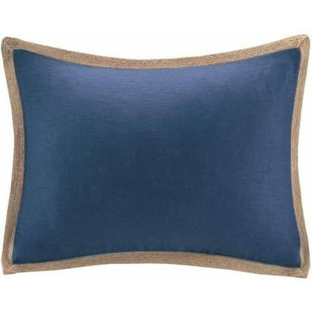 UPC 675716708740 product image for Linen with Jute Trim Oblong Pillow | upcitemdb.com