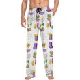 thumbnail image 3 of GZHJMY Mardi Gras Pajama Pants for Men, Lounge Pants Lightweight Men Pajama Bottoms with Drawstring Pockets, Christmas New Year Birthday Gifts, Large, 3 of 6