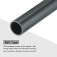 thumbnail image 4 of Uxcell Rigid Round Pipe Dark Grey 0.43 x 0.51"(ID*OD) High Impact for Water Pipe Crafts Cable Sleeve, 4 of 6