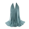 thumbnail image 2 of MSJUHEG Scarf Shawls And Wraps Women Plain Bubble Chiffon Scarf Hijab Wrap Printe Shawls Headband Muslim Hijabs Silk Scarf C One Size, 2 of 2