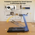 thumbnail image 5 of SSPHPPLIE Folding Treadmill with 6% Incline for Home,300 LBS Capacity, 3 HP,0.6-7.5MPH,Easy Assembly for Small Space, 5 of 8