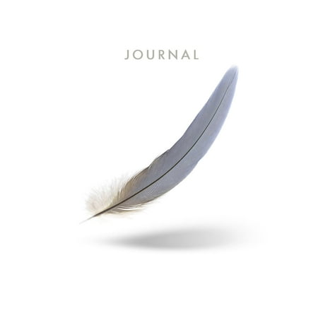 Journal: Blank Lined Notebook Feather 8 X 10