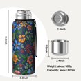 thumbnail image 7 of 20 Oz Pioneer Flower Coffee Tumbler Double Wall Insulated Stainless Steel Water Bottle | Metal Reusable Thermoses Flask with Cup Cap | Leak & Sweat Proof with Anti-Dust Lid, 7 of 7