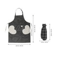 thumbnail image 2 of unbranded 1Jgo Delantal Para Cocina Mujer Con Protectoras Y Toalla Integrado En Negro, 2 of 6