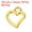 Gold, variant on Uxcell Metal Pendants Drops, 50 Pack Hollow Heart Shape Mini Pendant for Jewelry Making DIY, Golden