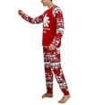 thumbnail image 3 of Family Matching Pajamas Adult Kids Christmas Bear Print  Long Sleeve Tops and Stretch Casual Pants Sleepwear, 3 of 10