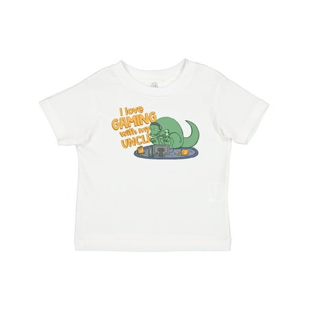 

Inktastic I Love Gaming with My Uncle Dinos Gift Baby Boy or Baby Girl T-Shirt