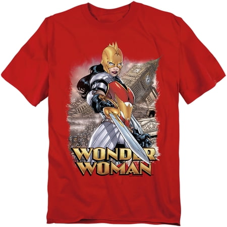 JLA T-Shirt Wonder Woman Unisex Graphic Tee For Men & Women Red