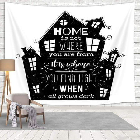 Home Sweet Home Tapestry Wall Hanging Wall Art Decor,Funny Motivational Quotes  Inspirational Words A House Blessing within This House for Family  Tapestries for Living Room Bedroom Bedding Dorm,80X60in | Walmart Canada