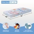 thumbnail image 4 of KAINSY Personalized Baby Bedding Set,5 Pcs Custom Name Baby Crib Sets,Double Layer Nursery Bedding Set for Boys Girls,Soft Baby Crib Bedding Set,Customized Gift for Toddler(Fixed Size), 4 of 8