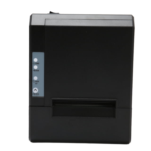 POS Printer, 80mm Thermal Receipt Printer High Speed 100-240V Easy Loading Paper Structure Built in Data Buffer for Restaurant US Plug
