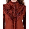 thumbnail image 5 of ThePirateDressing Women's Victorian Renaissance Steampunk Button-Front Blouse, Long Lantern Sleeves, 5 of 7