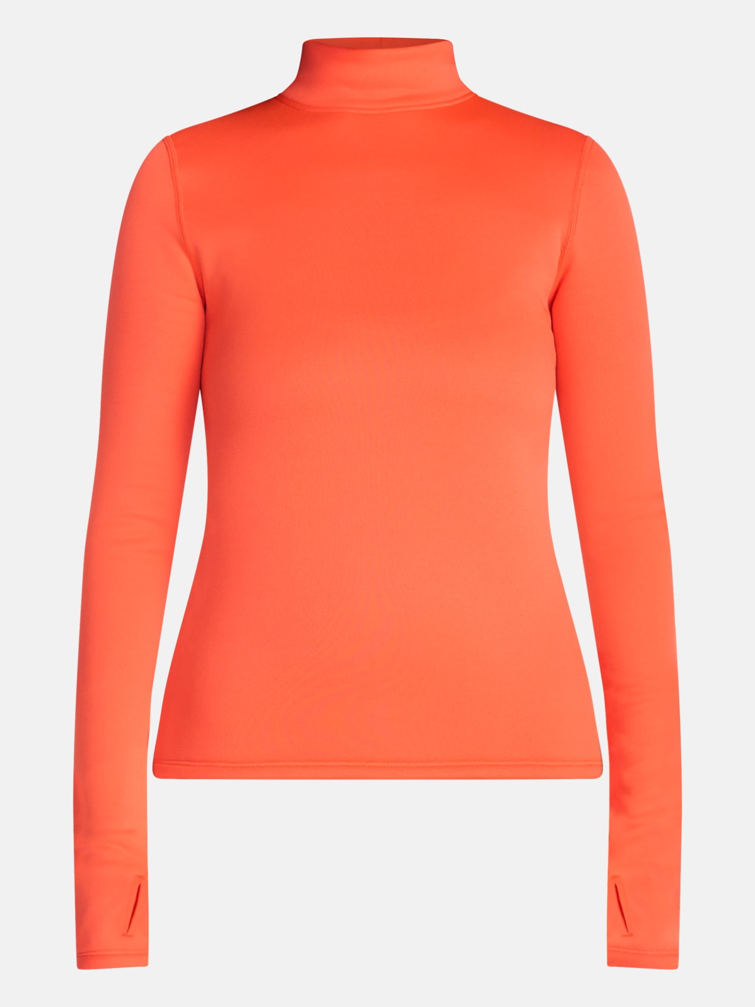 Ozark Trail Women's Warmest Thermal Fleece Mock Neck Top, Sizes XS-XXL