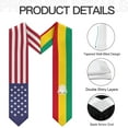 thumbnail image 6 of DABOYOZHZH Guinea Mix United States Flag Graduation Stole Sash For Study Aboard International Students, 6 of 9