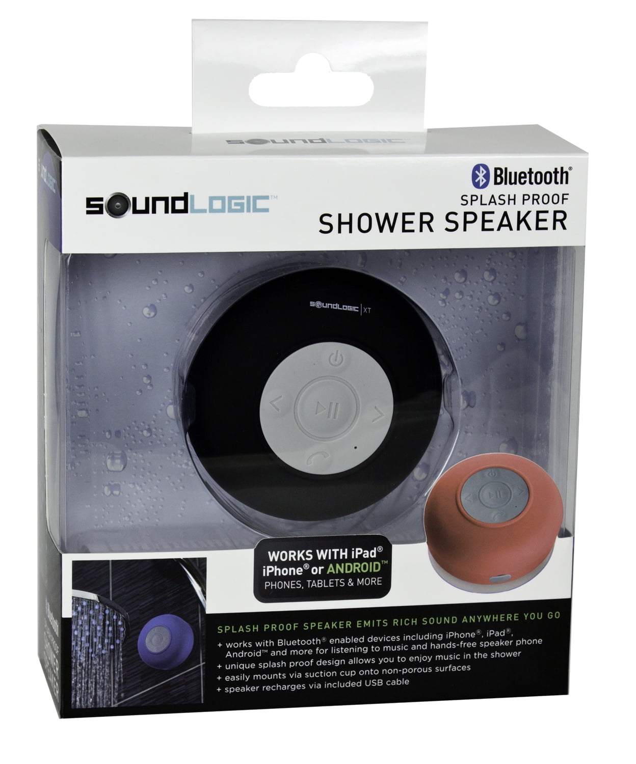 Soundlogic Xt Waterproof Wireless Bluetooth Round Shower Speaker Soundlogic Xt Waterproof Wireless Bluetooth Round Shower Speaker Com