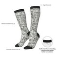 thumbnail image 4 of Susaid Silver Glitter Print Thermal Winter Socks for Men and Women, Warm Crew Hiking Socks, for Boots and Outdoor Activities, 4 of 6