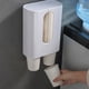 thumbnail image 1 of Dispensador automático de vasos desechables de pared para vasos de papel. Admite varios vasos para un fácil acceso. Ideal para la cocina del hogar, la oficina o la organización de, 1 of 9