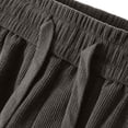 thumbnail image 6 of Yongwang Mens Big&Tall Corduroy Sweatpants Wide Leg Drawstring Elastic Waist Sweatpants Vintage Fashion Pants, 6 of 8