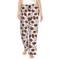 thumbnail image 1 of Fotbe Football Pantalones de Pijama para Mujer, Pantalones de Dormir, Pantalones Pj con Cordón y Bolsillos-Medium, 1 of 6