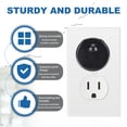 thumbnail image 3 of Uxcell 10 Pack Outlet Covers Proofing, Electrical Safety Plug Covers Outlets Socket Proof Caps Easy Install Plug Power Sockets Protectors for 3-Prong Wall Plate, Black, 3 of 6