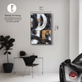 thumbnail image 5 of Texture Symphony Part II Masculine Abstract Man Cave Canvas Wall Art by Notoriart, Black Floater Frame, 30"x45", 5 of 7