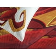 thumbnail image 4 of Ambesonne Dragon Quilted Bedspread Set 3 Pcs, Funny Mascot Cartoon, King Size, Orange Red, 4 of 5