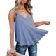 thumbnail image 5 of Camisetas de tirantes con cuello en V holgado para mujer, camisetas sin mangas informales de verano, camisetas holgadas, 5 of 6