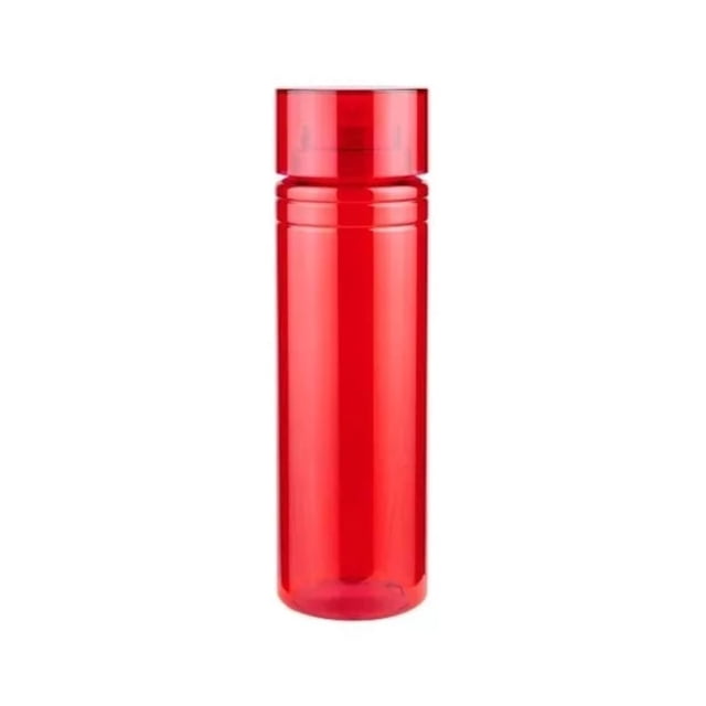 25 Cilindros Plástico Agua 850ml Color Rojo Translucido Anfora Botella Agua
