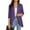 Purple, variant on Lilgiuy Women's 3/4 Sleeve Casual Comfortable Solid Color Cardigan Top Blouse(Sky Blue,4) Winter Clothes for 2022