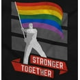 thumbnail image 2 of Stronger Together Gay Pride Flag Womens Slim Fit Graphic Tee Brisco Brands S, 2 of 5