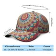 thumbnail image 5 of Traditional Tribal Baseball Cap – Mandala Ethnic Dad Hat with Boho Geometric Pattern, Spiritual Mystic Artistic Design, Comfortable Snapback, 5 of 7