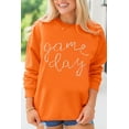 thumbnail image 2 of TinyCribz Women's Orange Game Day Sweatshirt, Casual Drop Shoulder 2XL, 2 of 5