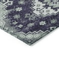 thumbnail image 5 of 5' X 8' Purple Eggplant And Sage Medallion Washable Indoor Outdoor Area Rug, 5 of 5