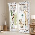 thumbnail image 3 of Manfei Cartoon Lion Zebra Black Out Curtains for Kid, Kawaii Jungle Animal Curtains Pack of 2 (42x63 Each), Cute Giraffe Monkey Bedroom Curtains, Curtains and Drapes Decor, 3 of 6