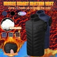 thumbnail image 3 of guisaled Heated Vest for Men with 15 Heat Zones, Rechargeable USB Electric Mens Heated Vest for Winter Hiking, Battery Pack Not Included, 3 of 4