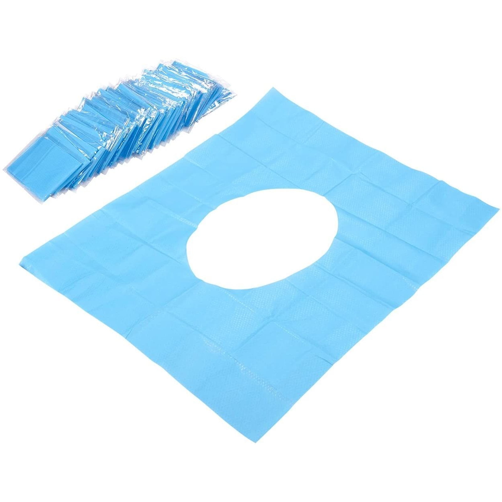 Disposable Toilet Seat Covers Flushable Paper Travel Pack 50-Count 