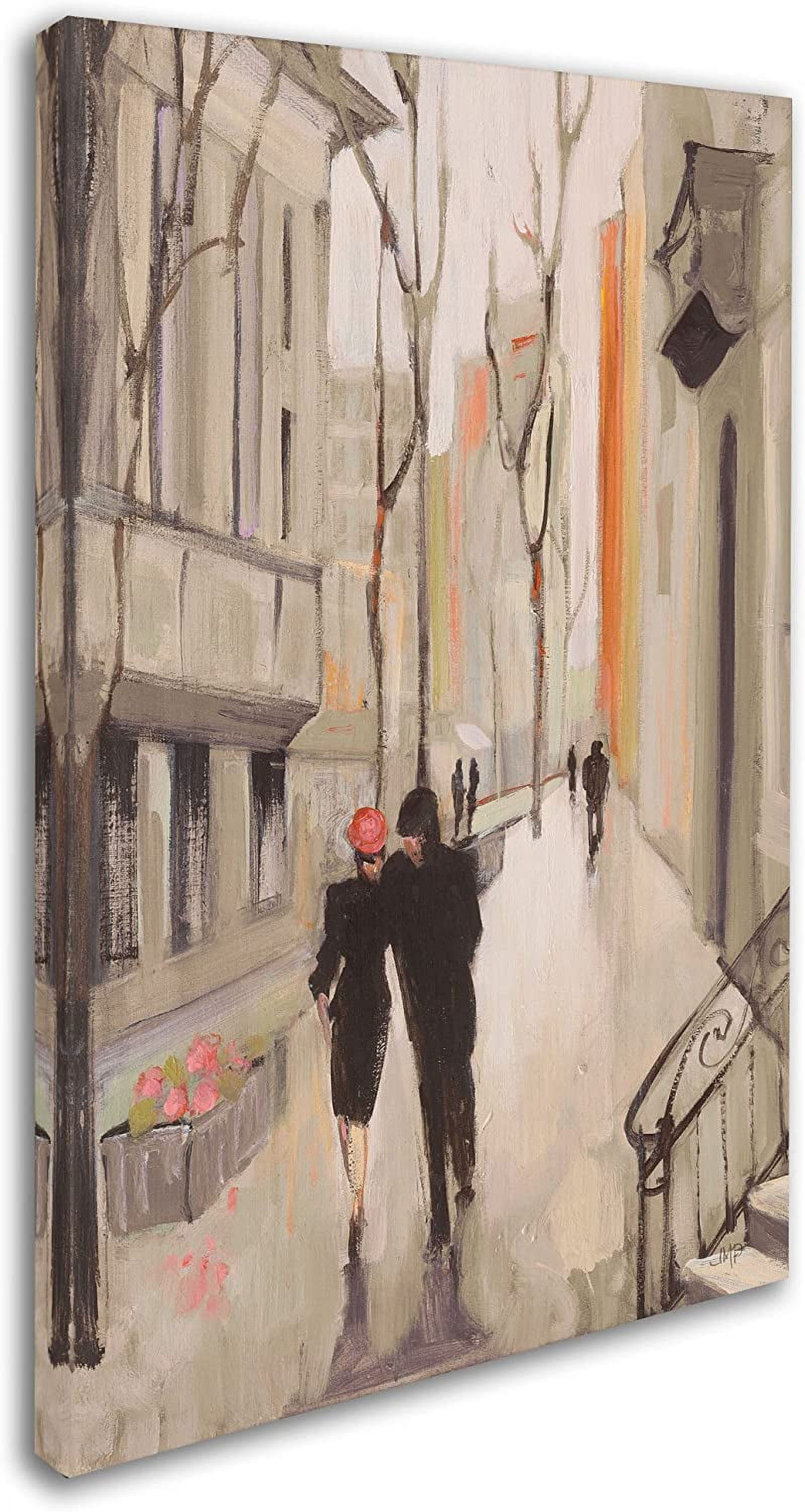 Trademark Fine Art "Village Promenade Neutral" Canvas Art by Julia Purinton