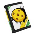 thumbnail image 2 of CHAQLIN Pickleball Cracked Print Children's Wallet for Outdoor, Polyester Trifold Card Wallet with Lightweight Portable Kids Trifold Wallet, 2 of 6