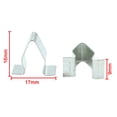 thumbnail image 2 of 6pcs Metal Retainer Car Auto Console Dashboard  Trim Clip 17mm x 16mm, 2 of 3