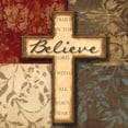 thumbnail image 2 of Greene, Taylor 15x15 Black Ornate Wood Framed with Double Matting Museum Art Print Titled - BELIEVE, 2 of 4