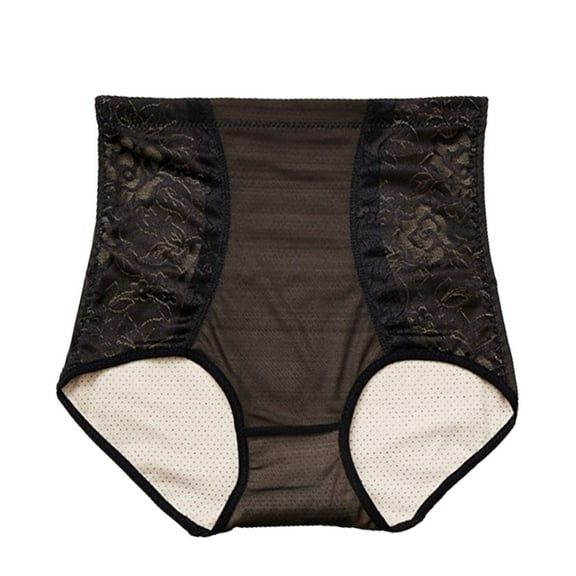 Tao Tao Double Support, Women's Cool Comfort Underwear, Full Coverage Brief Panty Postpartum Waist Shaping And Hip Lifting Body Shaping Underwear Black 2XL