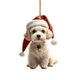 thumbnail image 2 of 2d Acrylic Christmas Tree Ornament, Friendship Themed Flat Hanging Decor, Festive Pendant for Car Interior, Home Wall Window Holiday, Lazyguy, 2 of 9