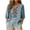A00_Light Blue# Womens Tops, variant on Summer Embroidered Tops For Women 3/4 Sleeve Boho Linen Shirts Plus Size V Neck Tunic Peasant Clothes
